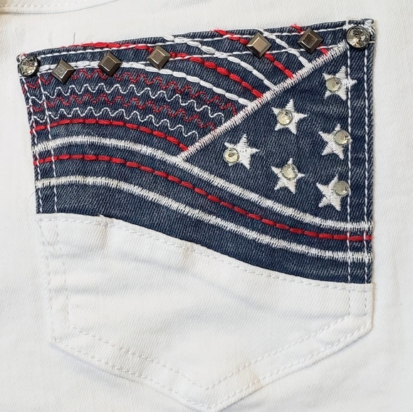 Est. 1946 (Lot of 2) Bermuda Shorts Stretch Blue White Patriotic Sz 8 Patriotic - Picture 8 of 16